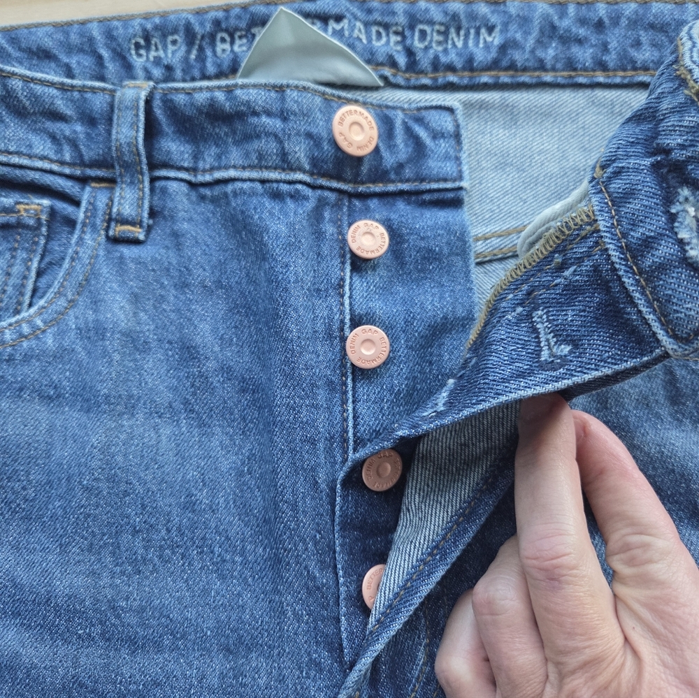 GAP Women's Boyfriend Blue Jeans - Picture 4 of 7